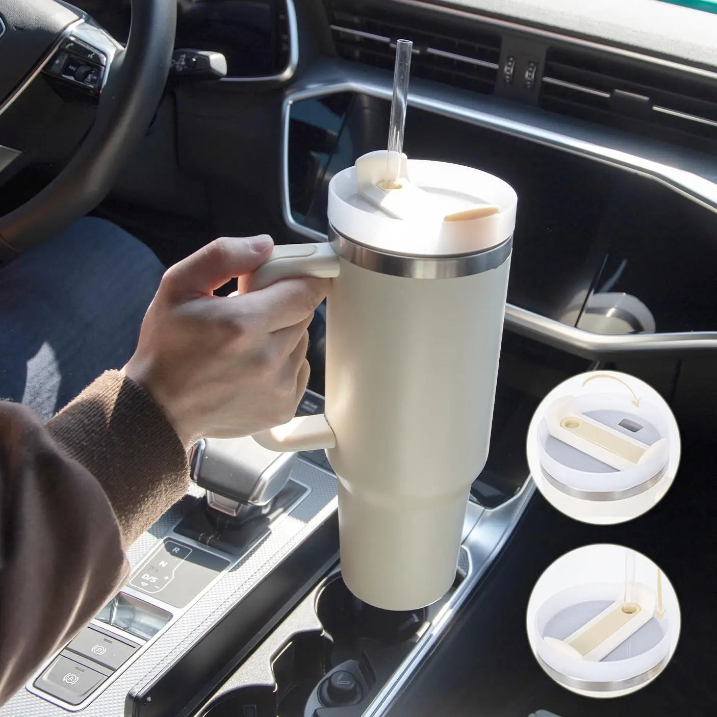 Tumbler Straw Insulation Water Bottle