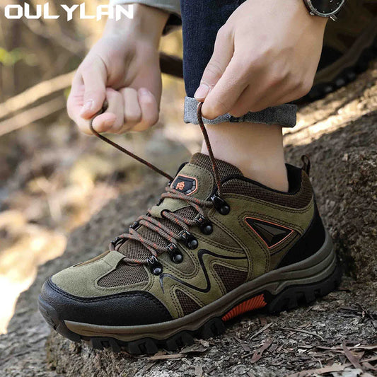 Oulylan Outdoor Trekking Shoes Breathable Men