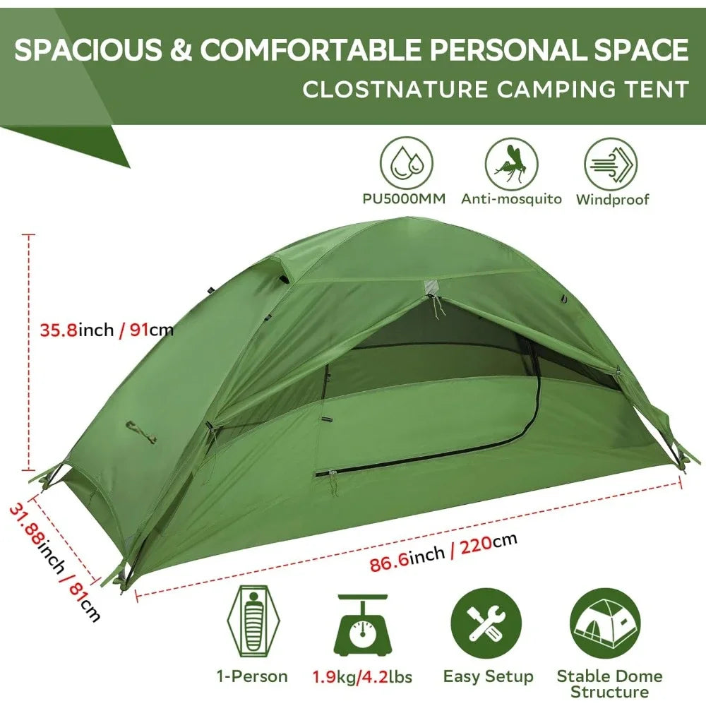 1/2 Person Ultralight Backpacking Tent,