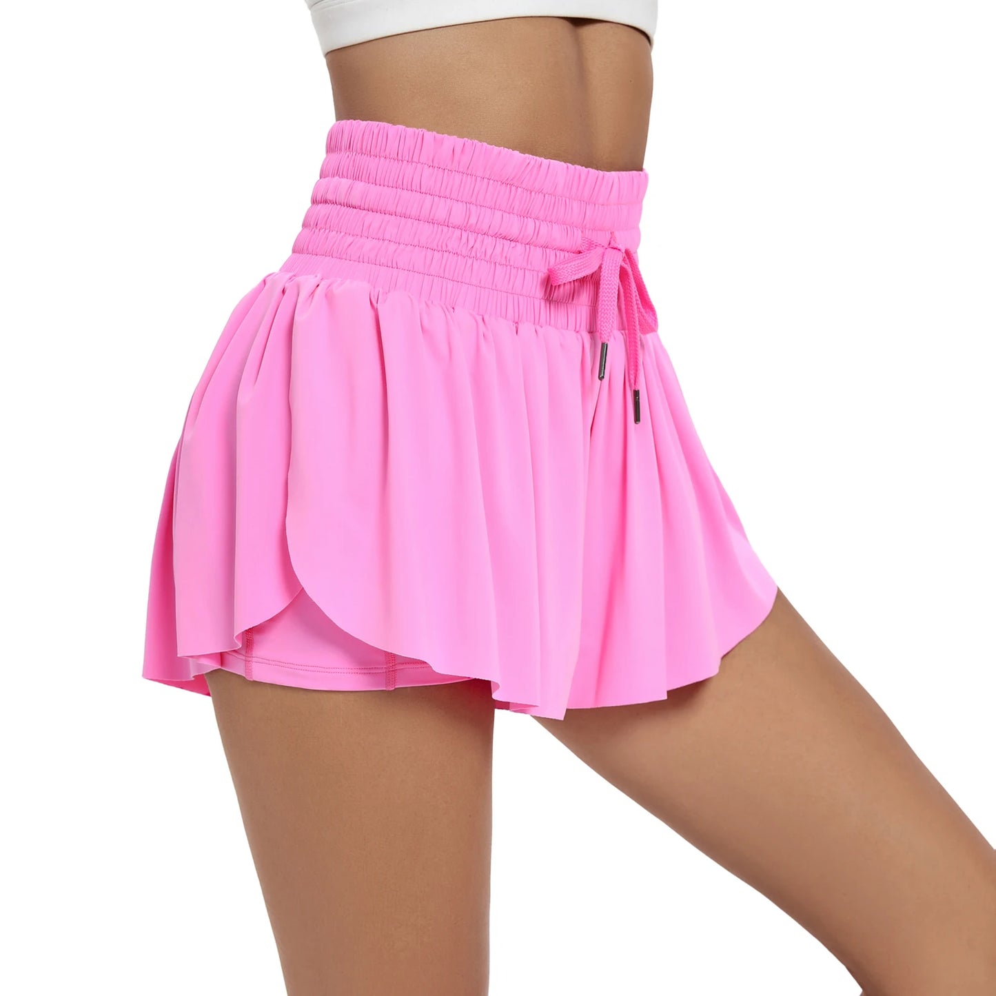 2 in 1 Flowy Athletic Shorts