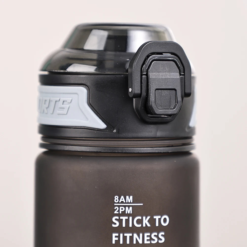 1L Water Bottle Leakproof with Time Marker