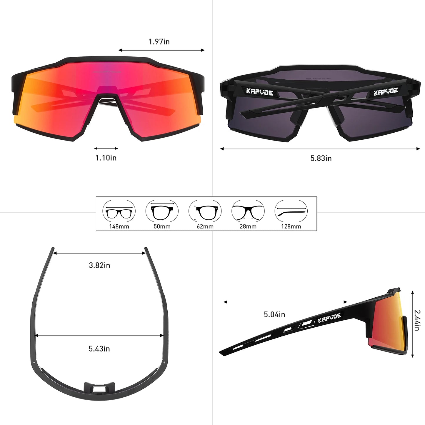 KAPVOE Outdoor Sunglasses Men Women