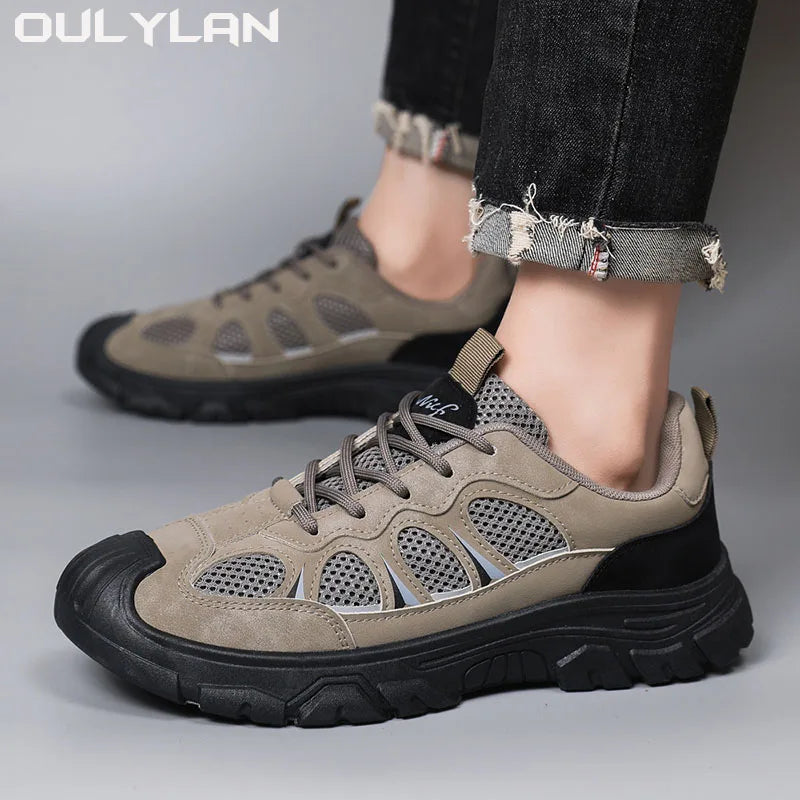 Oulylan Breathable Outdoor Trekking Sport Men Shoes