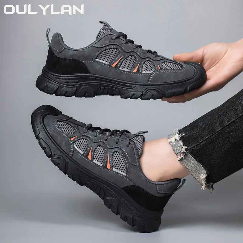 Oulylan Breathable Outdoor Trekking Sport Men Shoes