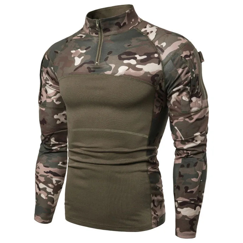 Outdoor Elastic Camo Long sleeve