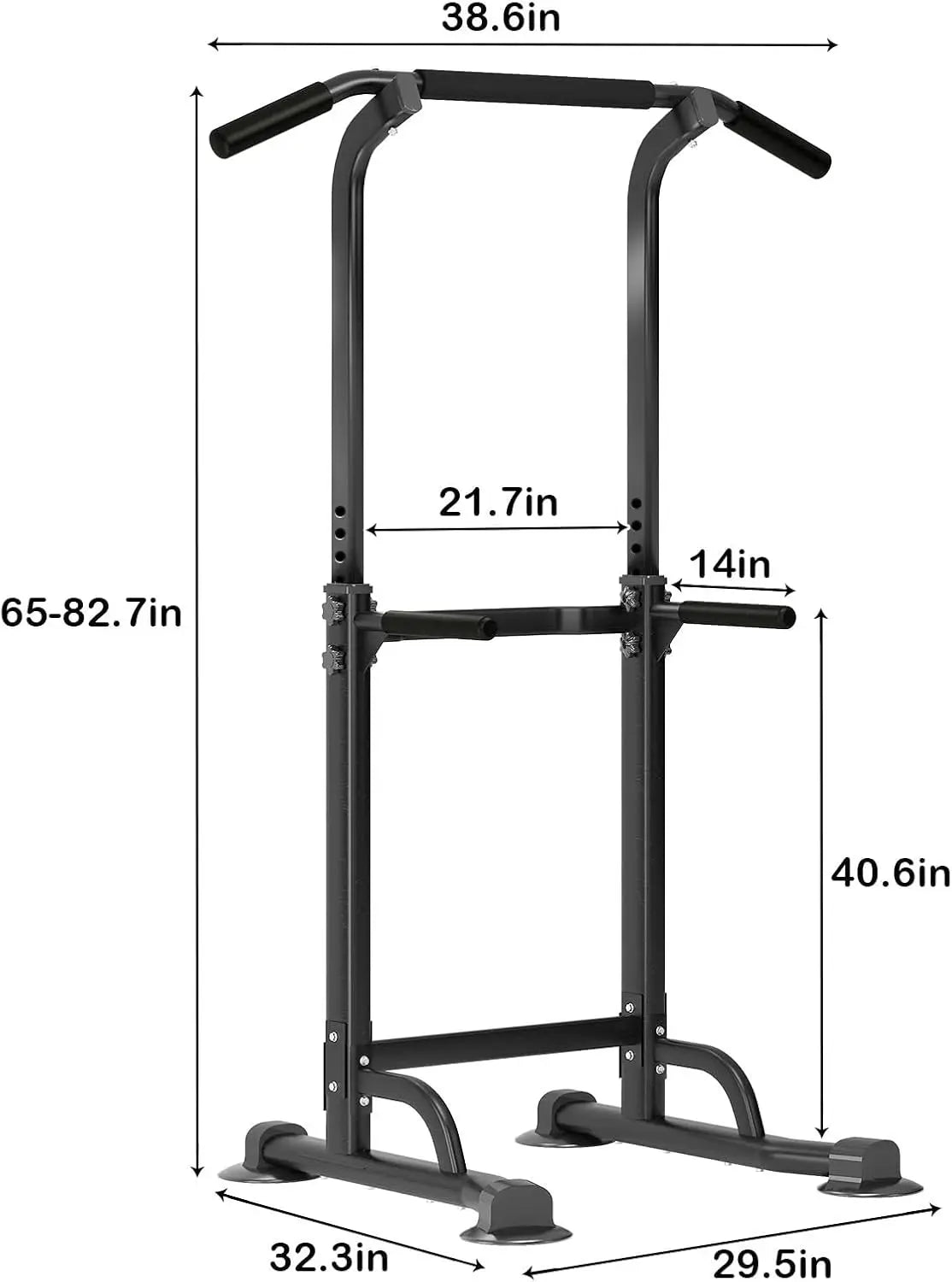 Power Tower Dip Station Pull Up Bar