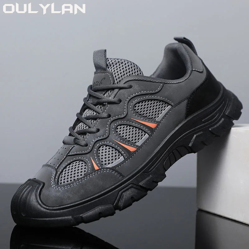 Oulylan Breathable Outdoor Trekking Sport Men Shoes