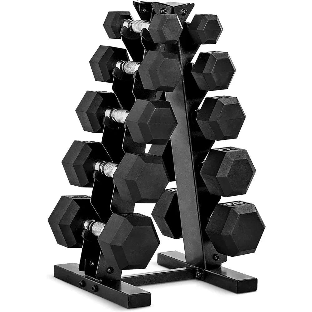 150 lbs and 210 lbs Dumbbell Set With Rack