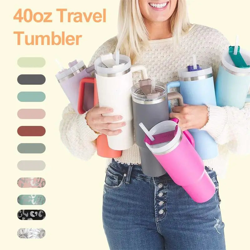 Tumbler Straw Insulation Water Bottle