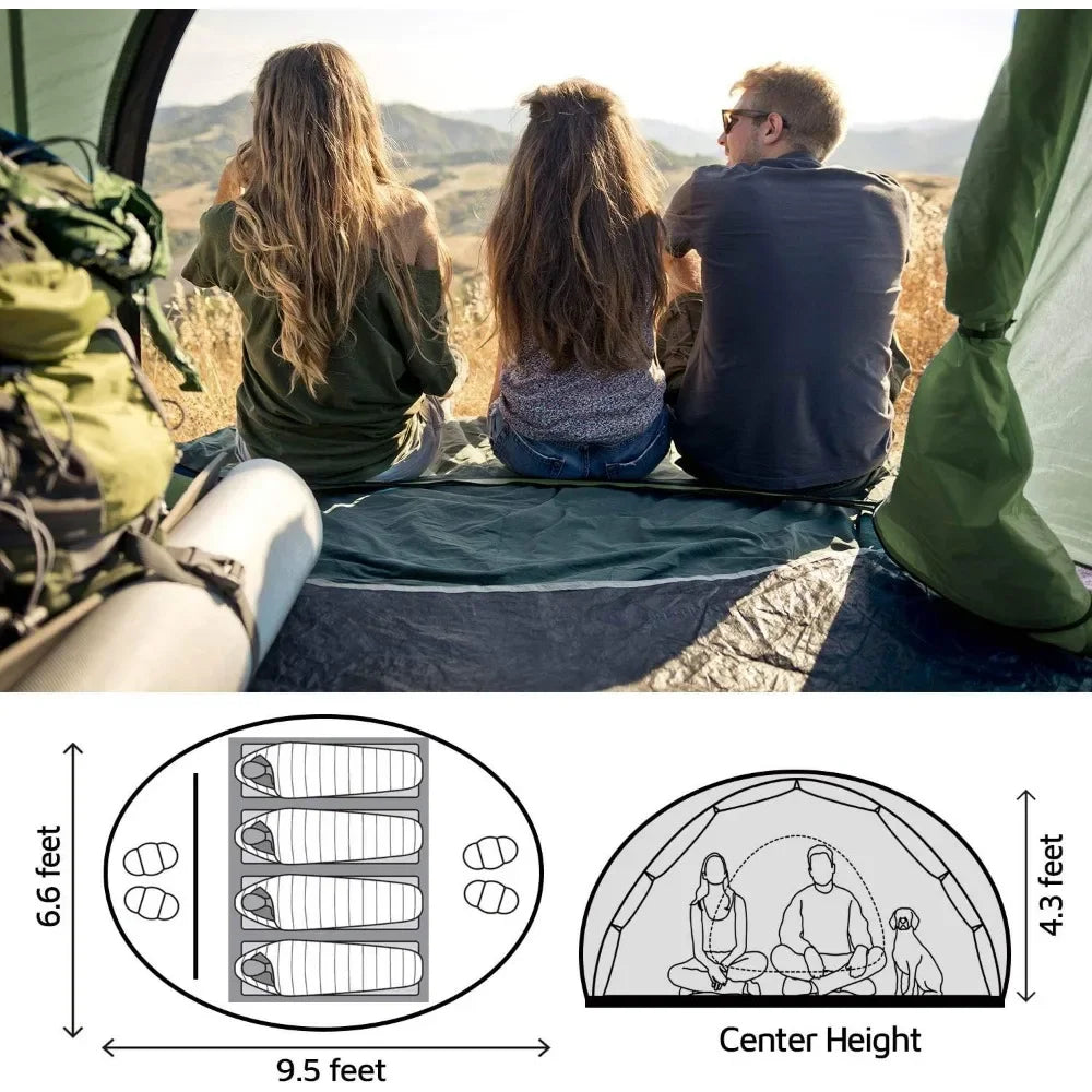 4 Person Easy Pop Up Tent Pergola