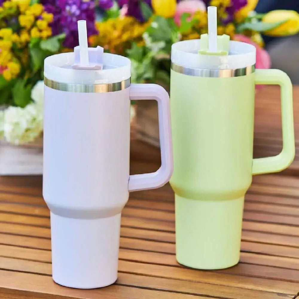 Tumbler Straw Insulation Water Bottle