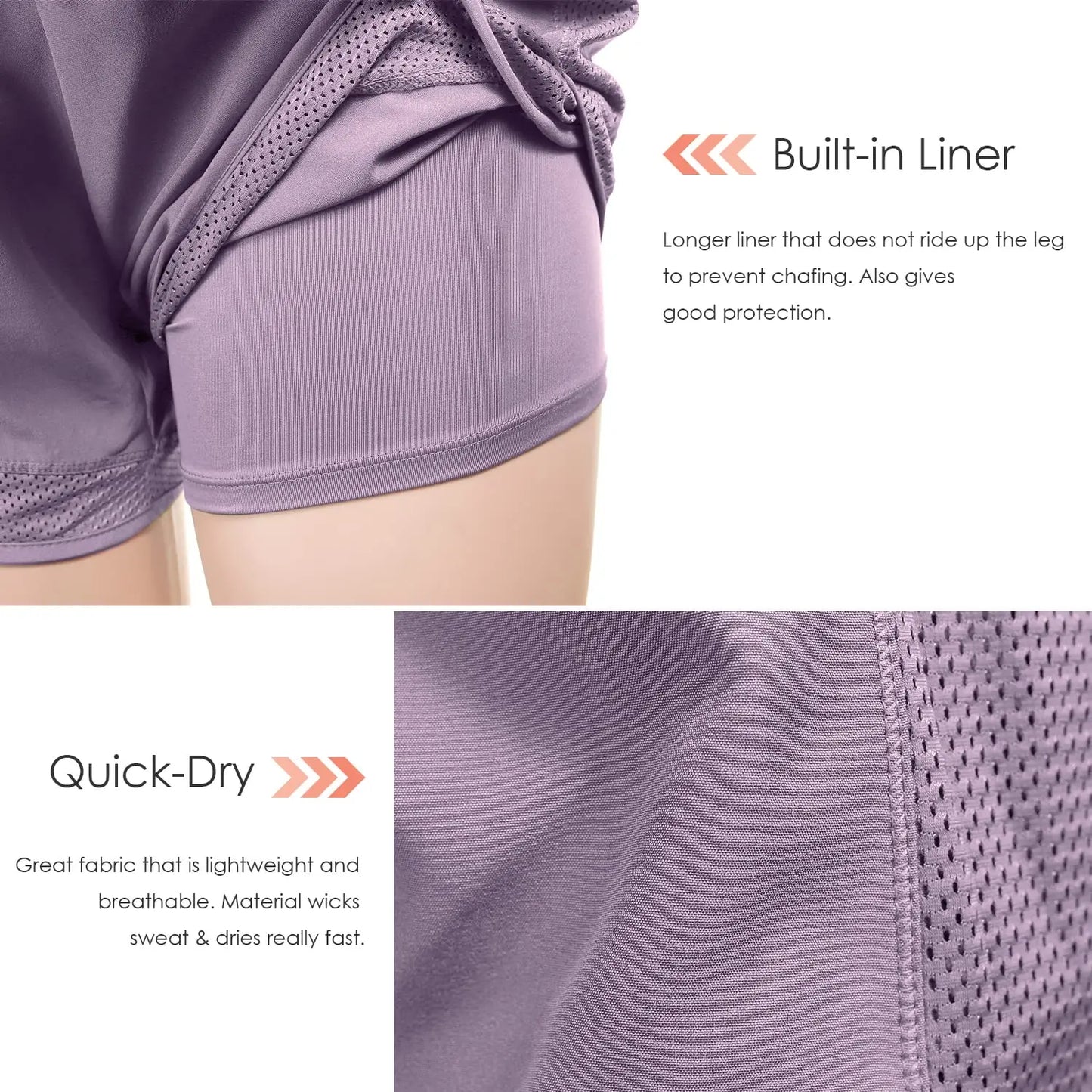 Running Shorts High Waist  breathable