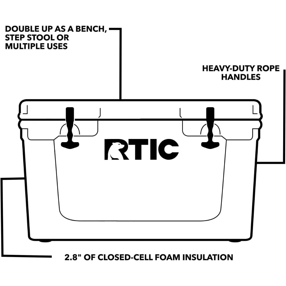 45 QT Ultra-Tough Cooler Hard Insulated