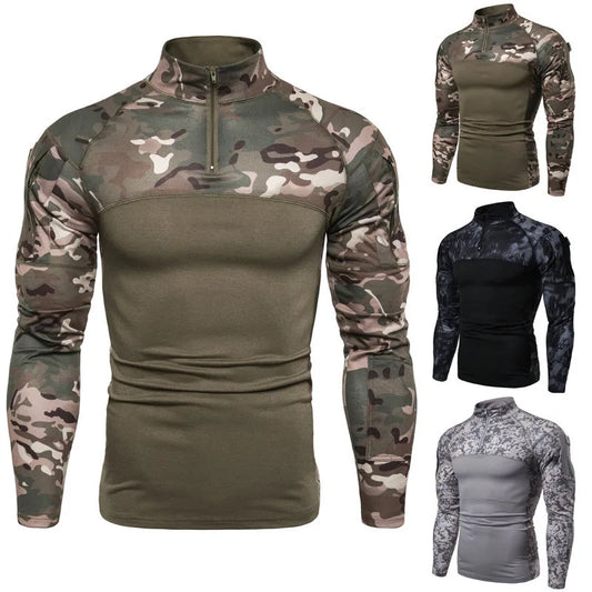 Outdoor Elastic Camo Long sleeve