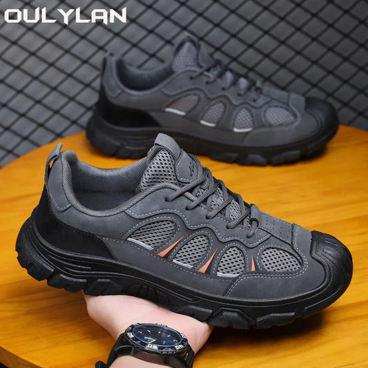 Oulylan Breathable Outdoor Trekking Sport Men Shoes