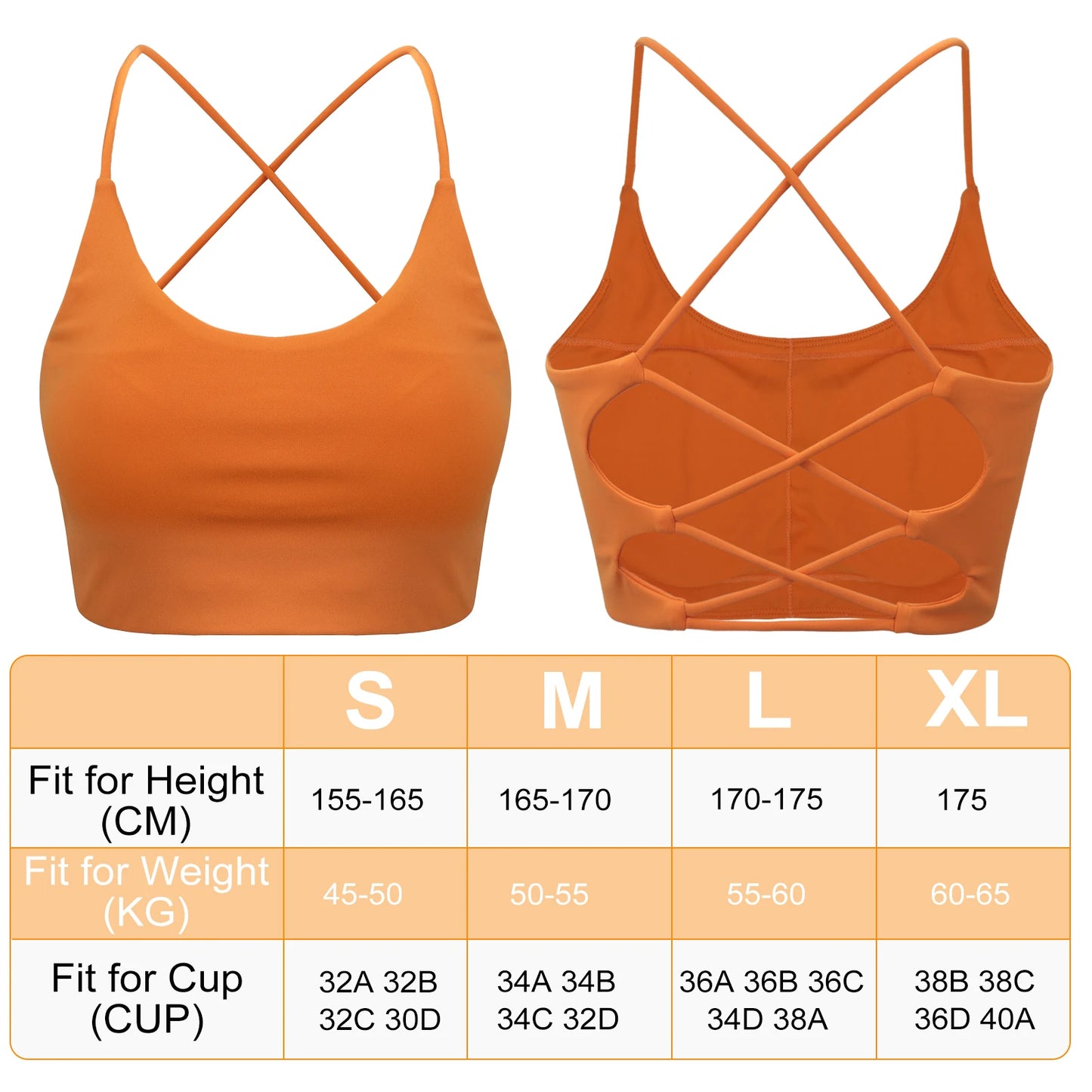 3 PCS Criss Cross Sports Bra for Women,