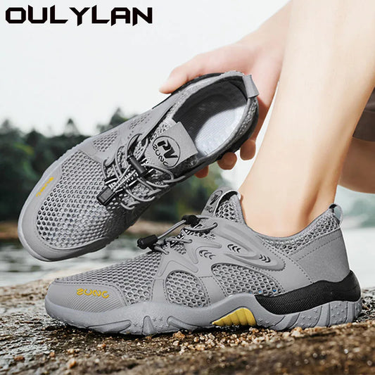 Oulylan Mesh Outdoor Mountaineering Breathable Comfortable Shoes