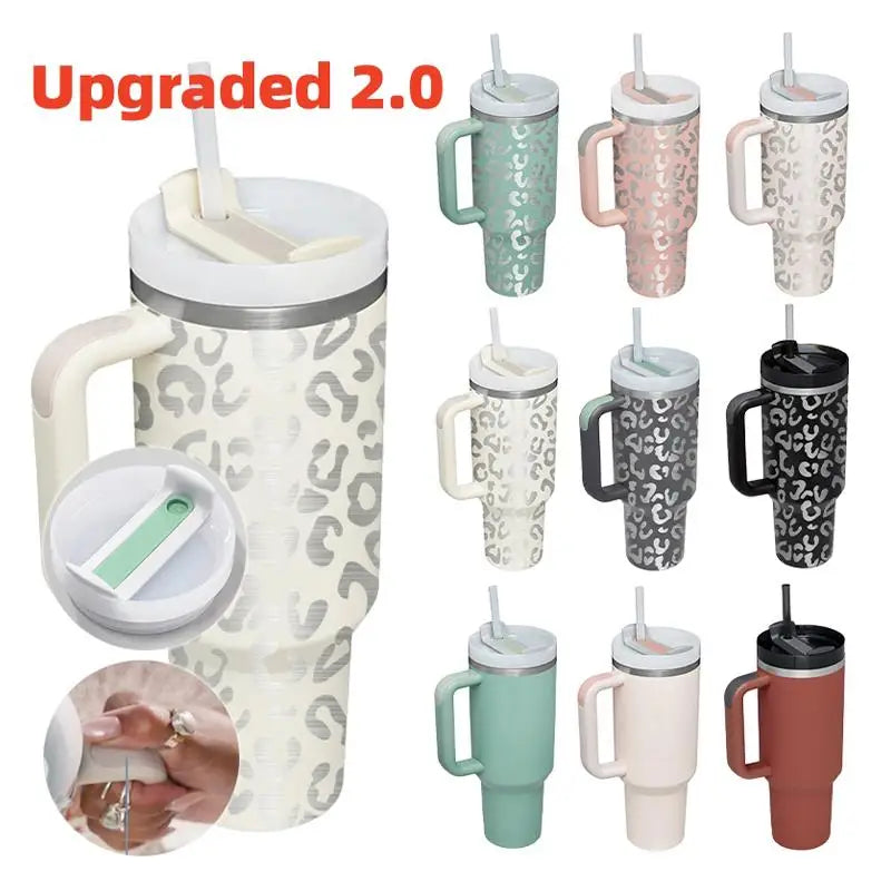 Tumbler Straw Insulation Water Bottle