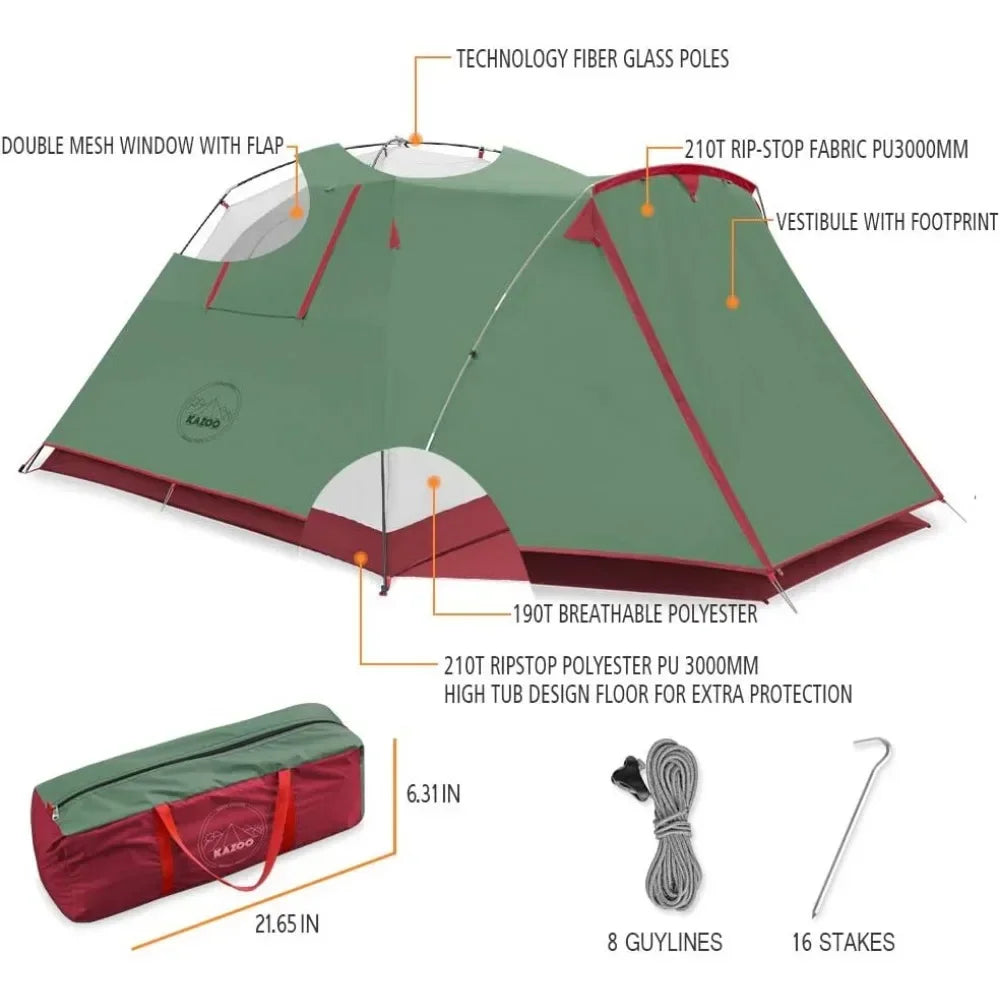 4 Person Family Camping Tent Outdoor