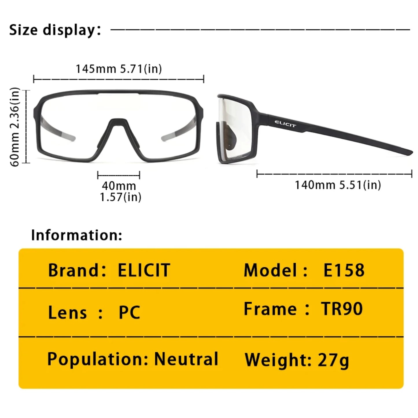 Outdoor eyewear UV400