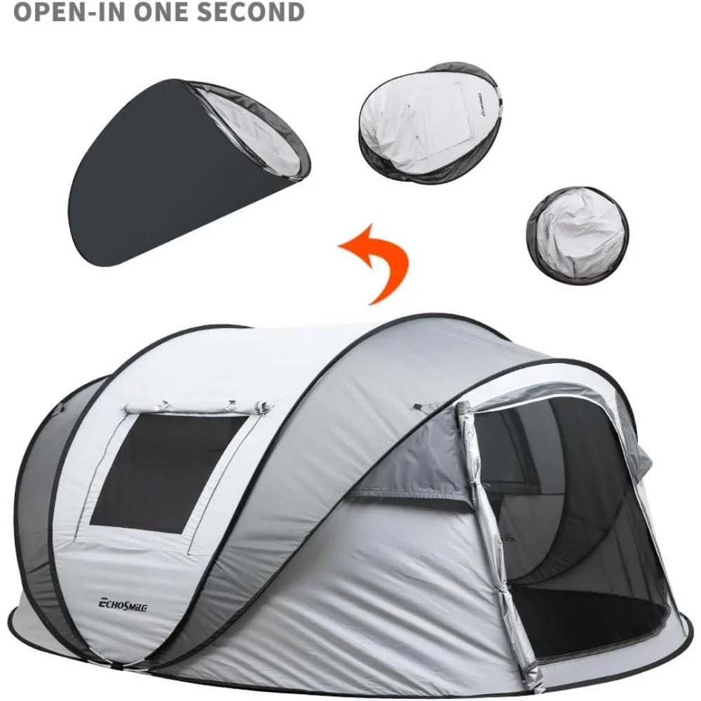 2/4/6/8/10 Person Pop Up Tent, Easy Setup