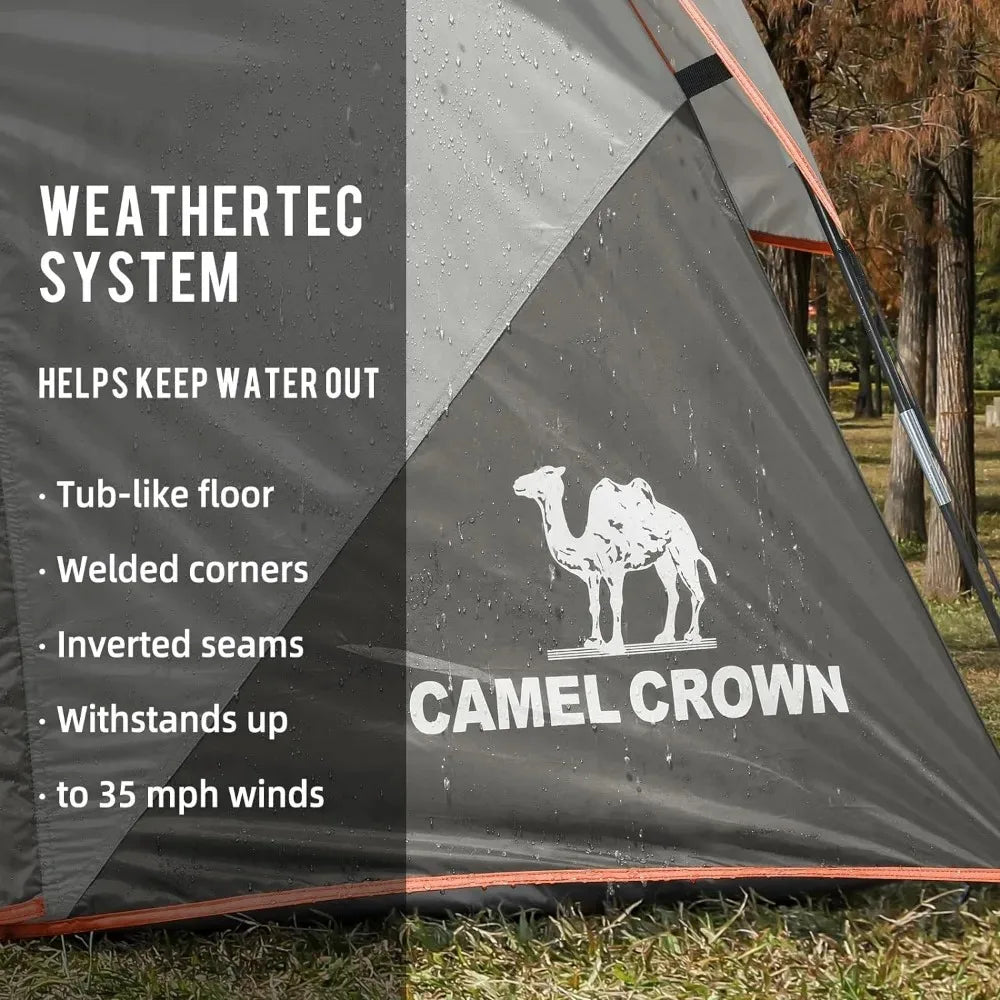 3/4/5/6 Person Tent Waterproof Easy Setup