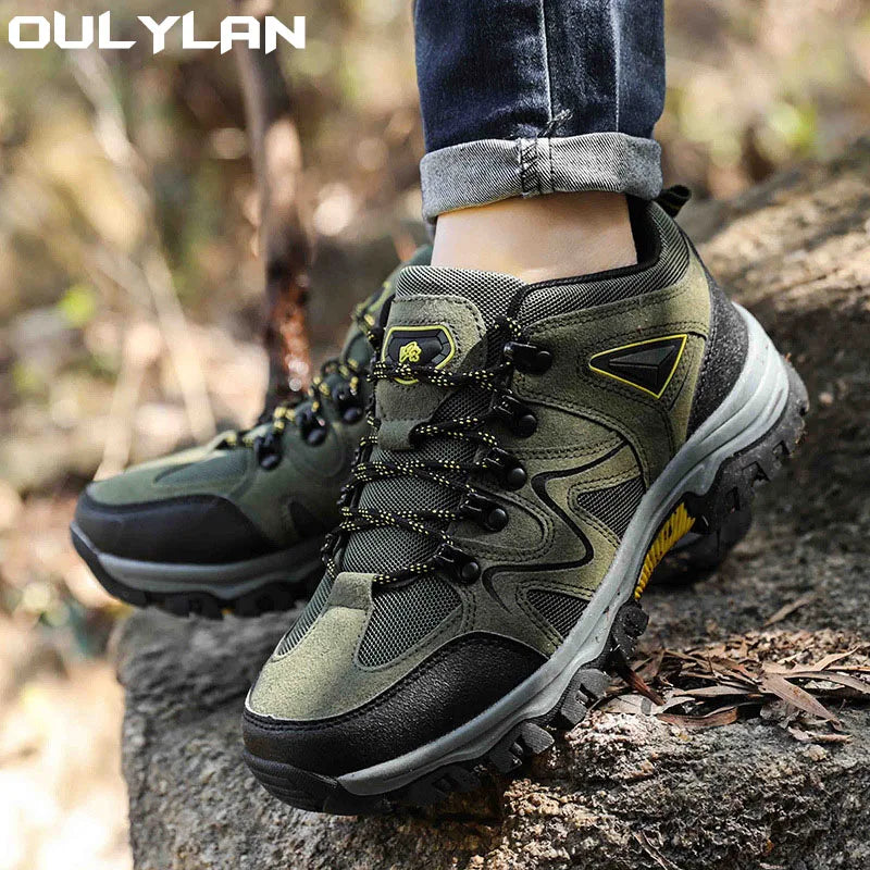 Oulylan Outdoor Trekking Shoes Breathable Men