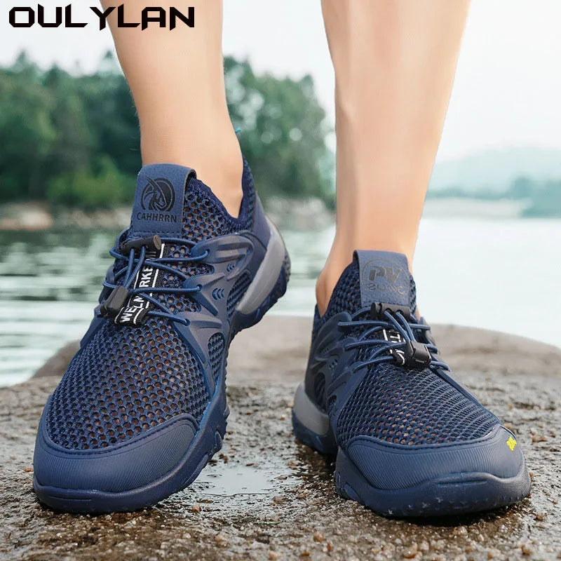 Oulylan Mesh Outdoor Mountaineering Breathable Comfortable Shoes