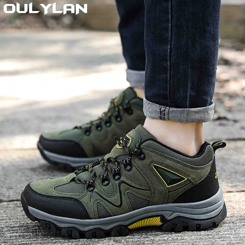 Oulylan Outdoor Trekking Shoes Breathable Men